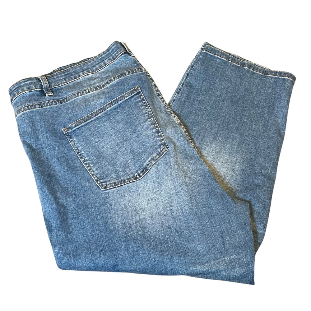Soft Surroundings Women's Blue Denim Crop Ankle Casual Stretch Comfort Jeans 24W - Picture 3 of 6